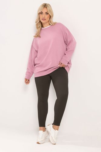 Legging Côtelé Marron Chocolat Size 56 - Yours - Modalova