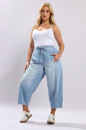 Jean Barrel Court Bleu Clair Size 52 - Yours - Modalova