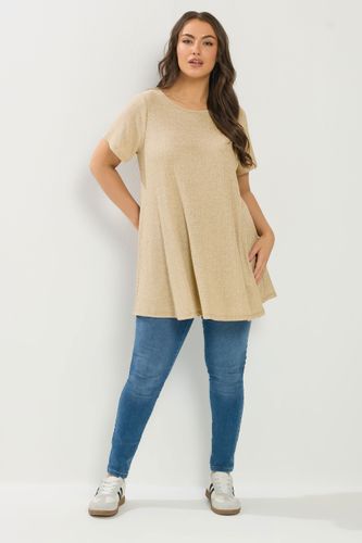 Tshirt Marron Naturel Côtelé Doux Au Touchersize 48 - Yours - Modalova