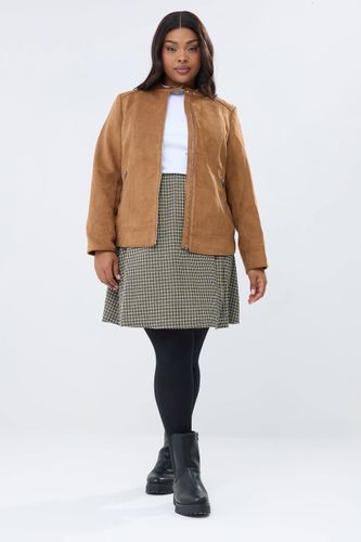 Minijupe À Carreaux Vert Size 50-52 - Yours - Modalova