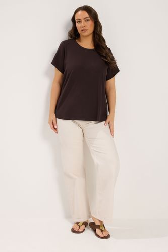 Tshirt Marron Chocolat En Interlock Size 42 - Yours - Modalova