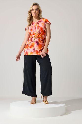 Top Torsadé À Boucle À Motif Abstrait Size 48 - Yours London - Modalova