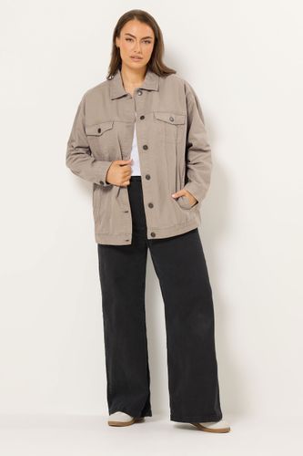 Veste En Jean Oversize Marron Size 40 - Yours - Modalova