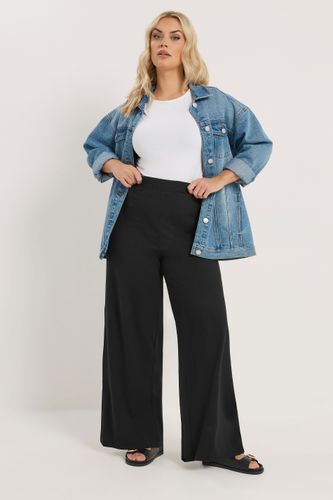 Legging Noir À Jambes Larges Size 54 - Yours - Modalova