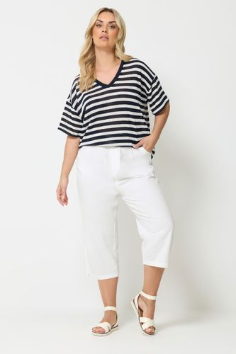 Pantacourt Blanc En Coton À Poches Size 58-60 - Yours - Modalova