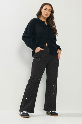 Jean Large Noir Clouté Size 42 - Yours - Modalova