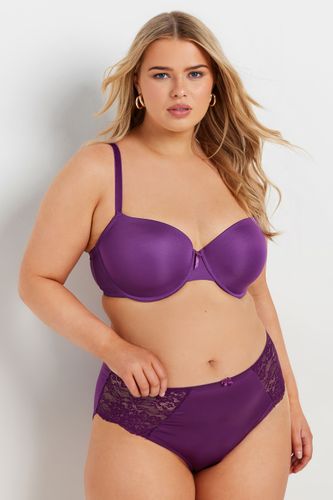 Culotte Longue En Satin Violet Size 50-52 - Yours - Modalova