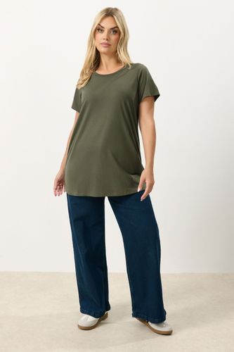 Tshirt Basique Kaki Size 66-68 - Yours - Modalova
