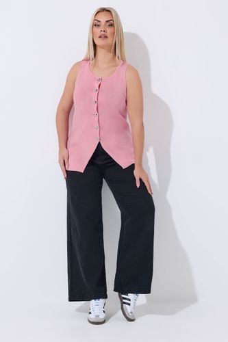 Gilet Sans Manches En Maille Rose Size 44 - Limited Collection - Modalova