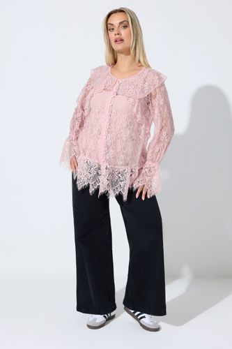Blouse À Volants En Dentelle Rose Size 42 - Limited Collection - Modalova