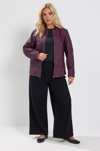 Veste En Similicuir Bordeaux Size 44 - Yours - Modalova