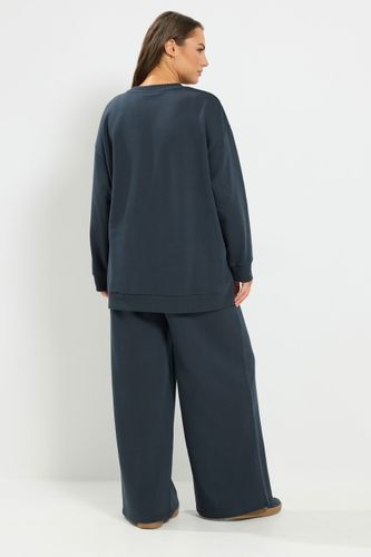 Ensemble Sweatshirt Et Pantalon De Jogging Bleu Marine Size Regular > 38-40 - Yours - Modalova