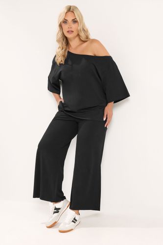 Pantalon Large En Coton Noir Size Regular > 50-52 - Yours - Modalova