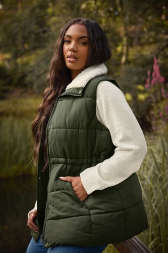 Gilet Matelassé Vert Kaki Size 48 - Yours - Modalova