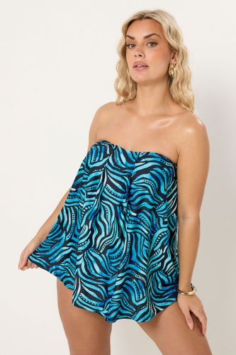 Haut De Tankini Bleu Pacifique À Imprimé Abstrait Size 46 - Yours - Modalova