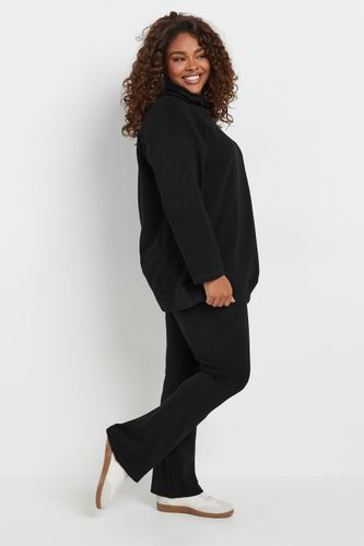 Pull En Jersey À Capuche Noir Coupe Oversize Size 50-52 - Yours - Modalova