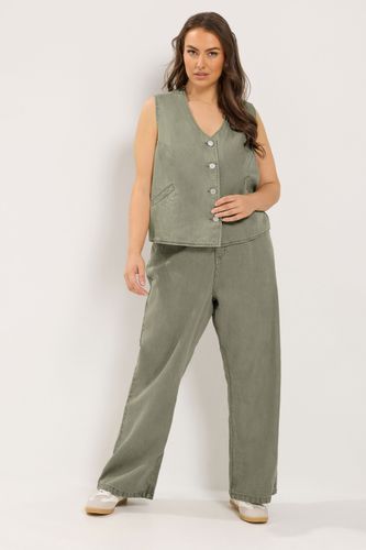 Jean Large Vert Kaki Délavé Size Regular > 58-60 - Yours - Modalova