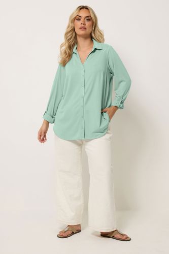 Chemise Côtelée Vert Sauge Size 42 - Yours - Modalova
