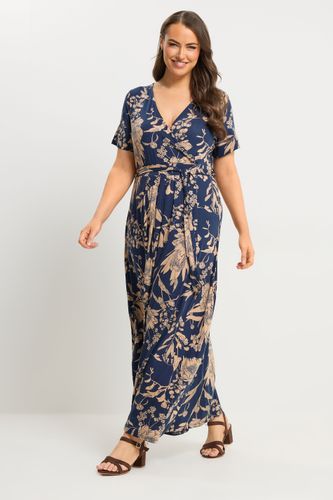 Robe Cachecœur Bleu Marine À Fleurs Size 42 - Yours - Modalova
