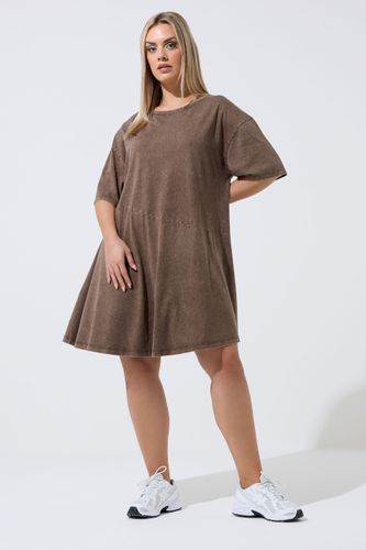Robe Marron Chocolat Délavée Size 48 - Limited Collection - Modalova