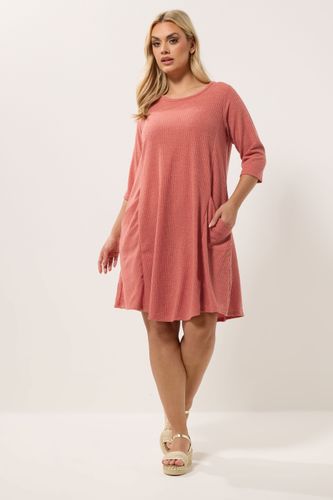 Robe Drapée À Poches Size 50-52 - Yours - Modalova