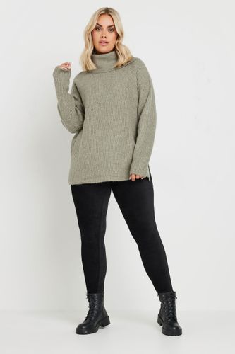 Legging Noir En Velours Côtelé Size 40 - Yours - Modalova