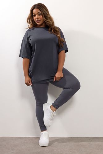 Yours Legging Gris Size 52 - Yours - Modalova