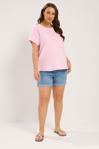 Tshirt Rose En Interlock Size 46 - Yours - Modalova