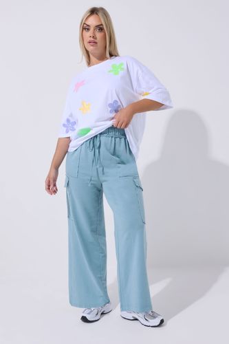 Pantalon De Jogging Cargo Bleu Délavé Size 48 - Limited Collection - Modalova