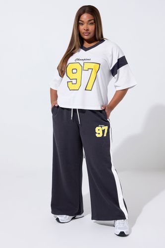 Tshirt Universitaire Blanc Avec Slogan « 97 » Curve Size 44 - Limited Collection - Modalova