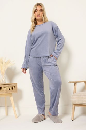 Ensemble De Pyjama Super Luxe Bleu Size 42-44 - Yours - Modalova