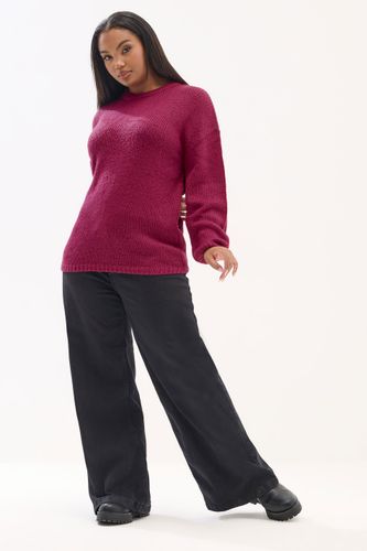 Pull En Maille Rose Foncé Size 42-44 - Yours - Modalova
