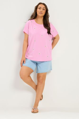 Tshirt Rose Clair Brodé De Marguerites Size 48 - Yours - Modalova