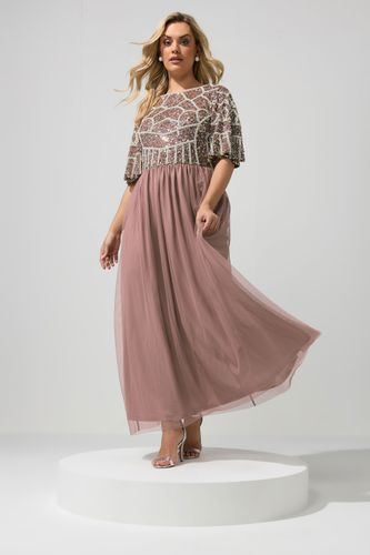 Luxe Robe Longue Rose Ornementéesize 46 - Luxe: Ultimate Embellishment - Modalova