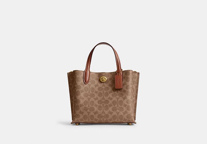 Cabas Willow 24 En Toile Signature - COACH - Modalova