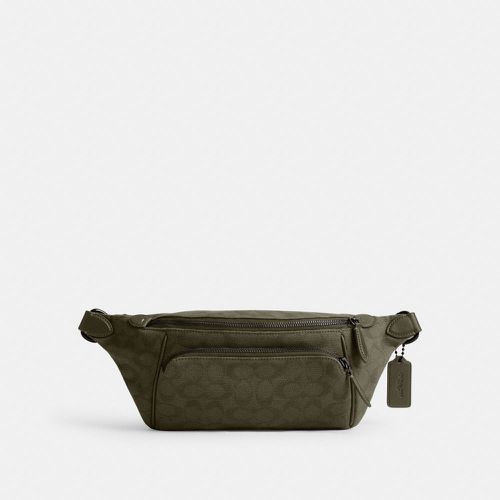 Sac banane League en toile jacquard Signature - COACH - Modalova