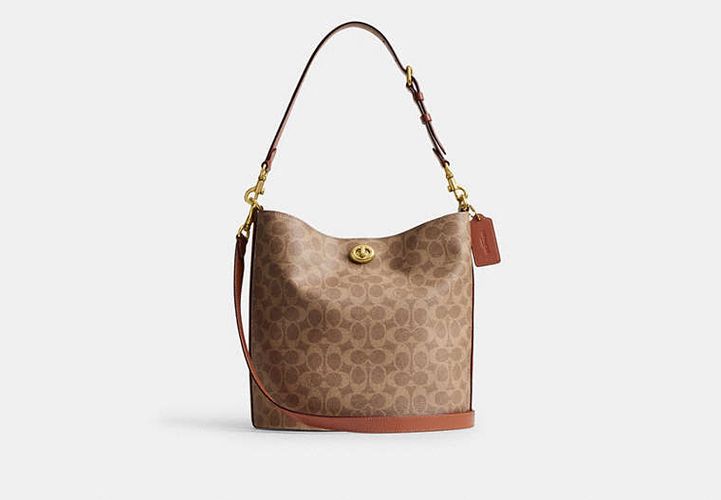 Sac seau Souple Willow en toile exclusive - COACH - Modalova