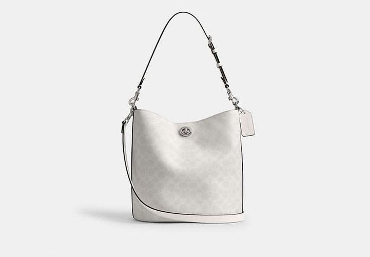 Sac seau Souple Willow en toile exclusive - COACH - Modalova