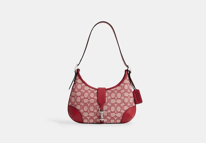 Sac Hobo Hamptons en jacquard exclusif - COACH - Modalova