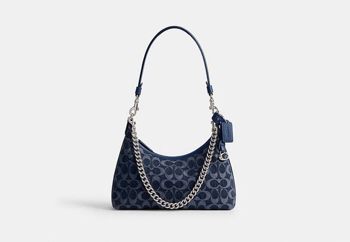 Sac épaule Juliet 25 en denim exclusif - COACH - Modalova