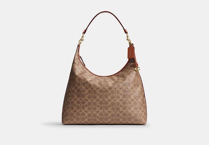 Sac épaule Juliet 38 en toile exclusive - COACH - Modalova