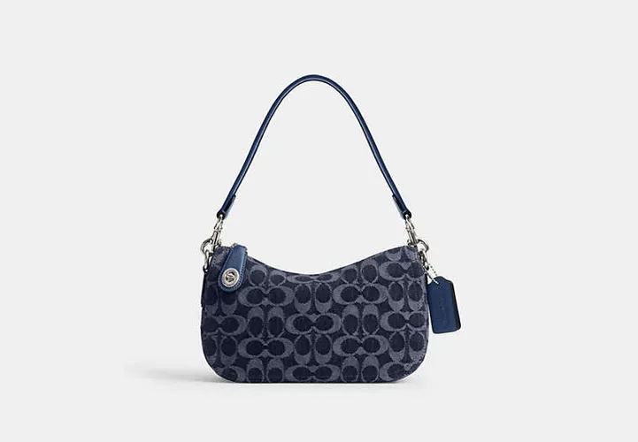 Sac Swinger en denim exclusif - COACH - Modalova