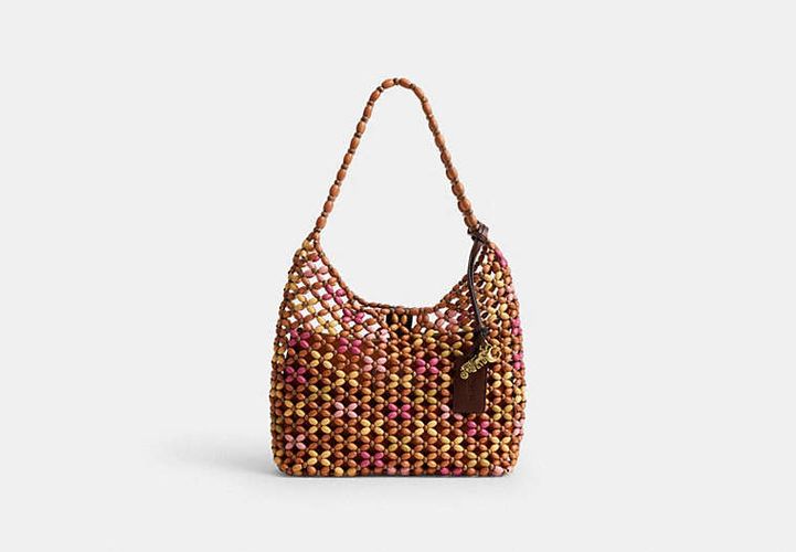 Sac épaule Brooklyn 28 Avec Perles De Bois - COACH - Modalova