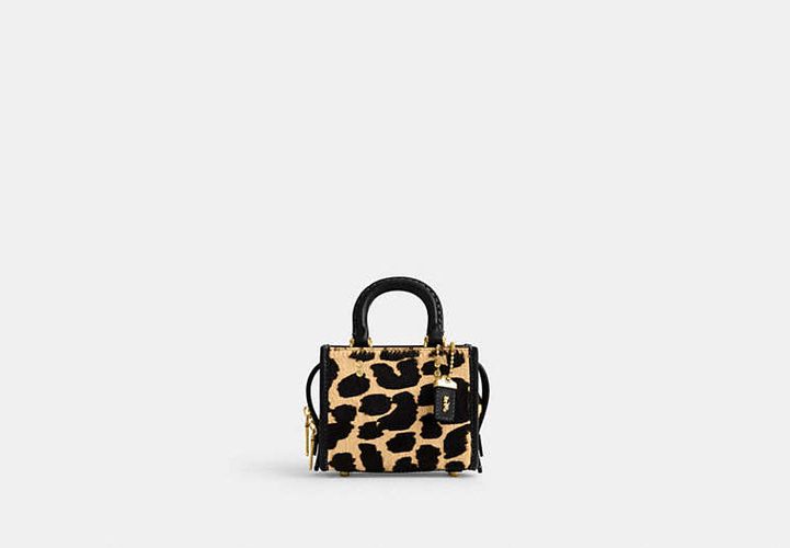 Bolso Rogue 12 en piel de becerro con estampado de leopardo - COACH® - Modalova