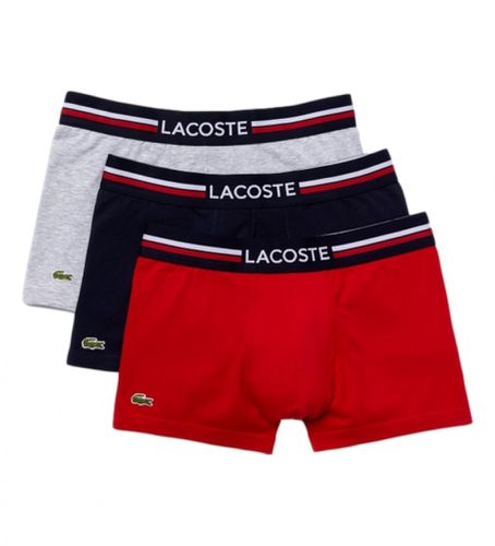 H3386_W34 Lot de 3 Boxer Court rouge, marine, (XL), Casuel, Coton, Élasthanne - Lacoste - Modalova