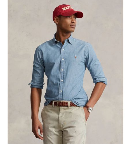 Chemise Slim Fit en chambray - (S), Casuel, Coton, Denim, Manche longue - Polo Ralph Lauren - Modalova