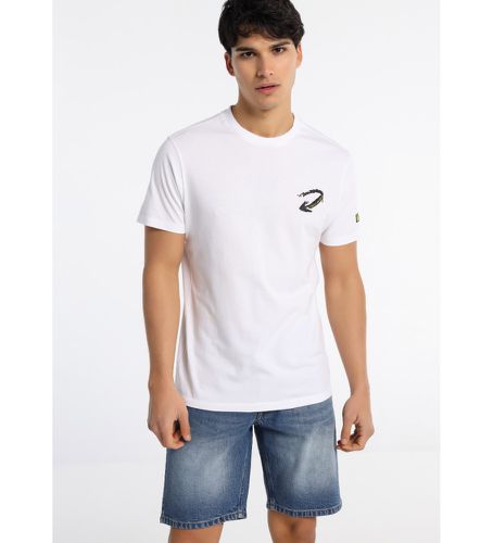 Back Graphic T-Shirt (S), Blanc, Casuel, Coton, Manche courte - Six Valves - Modalova