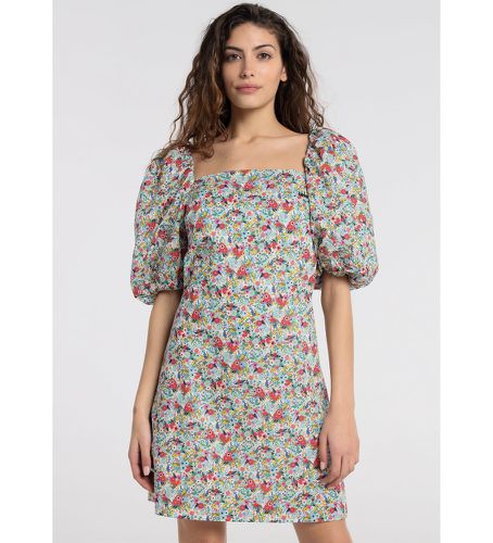 Robe Frida bleue (S), Casuel, Multicolore, Coton, Manche 3/4 - Lois Jeans - Modalova