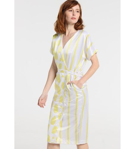 Robe midi croisée Lemon Line , (S), Casuel, Polyester, Manche courte - Victorio & Lucchino, V&L - Modalova