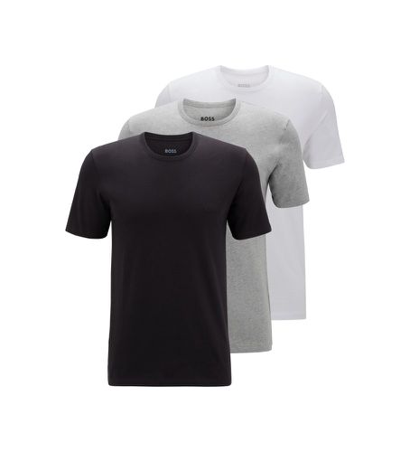 Pack 3 T-Shirts RN Clsico , blanc, (L), Casuel, Coton, Manche courte - BOSS - Modalova